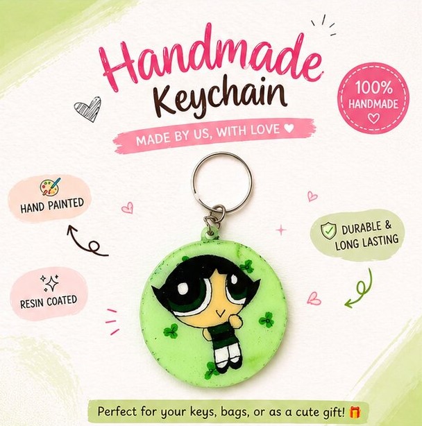 Buttercup Girl - Keychain